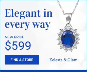 Elegant Sapphire Necklace Inline Rectangle