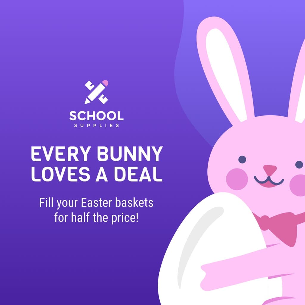 Every Bunny Loves Easter Deal Facebook Square Post