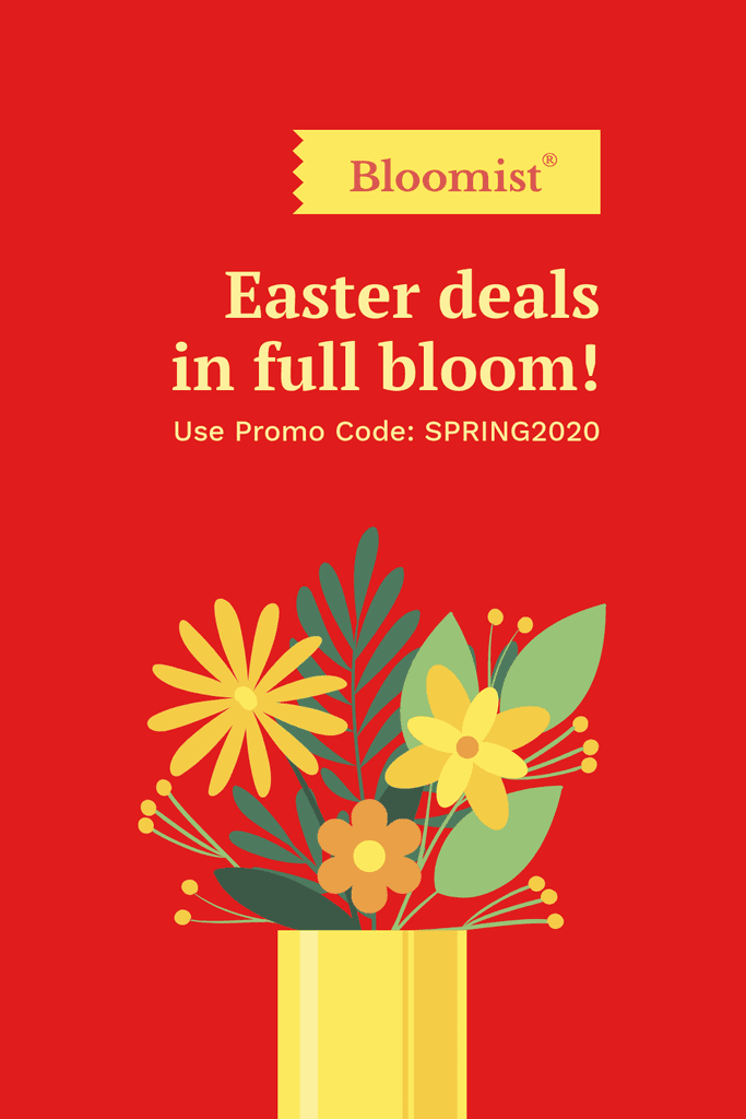 Easter Deals in Full Bloom Pinterest Pin Tall