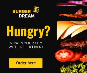 Free Burger Delivery in Your City Large Rectangle