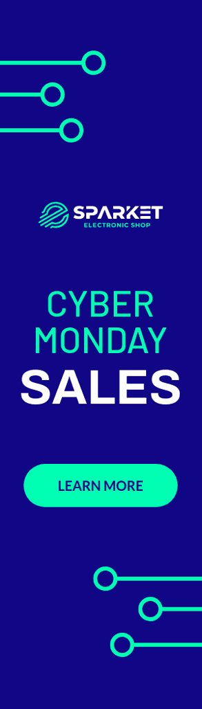 Electronic Shop Cyber Monday Sales Portrait