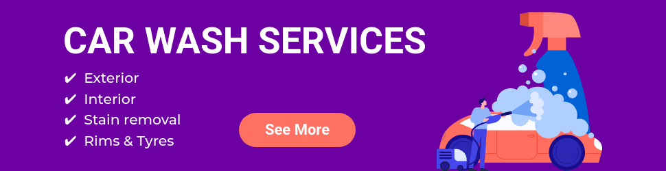 Full Car Wash Service Package Animated Billboard