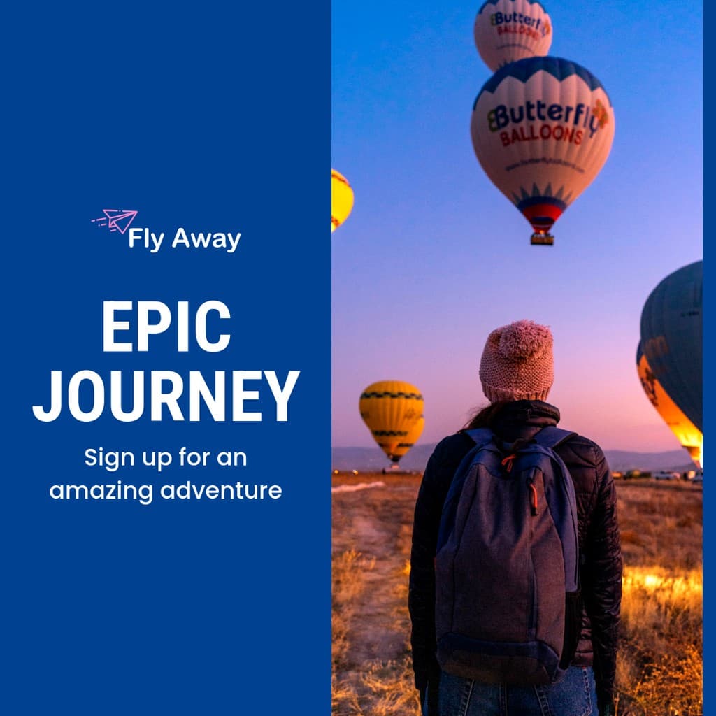 Epic Journey Amazing Adventure Instagram Post