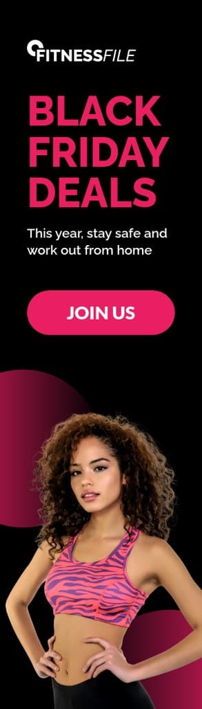 Home Fitness Workout Black Friday Deals Portrait