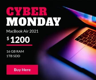 Cyber Monday Colorful MacBook Air Large Rectangle