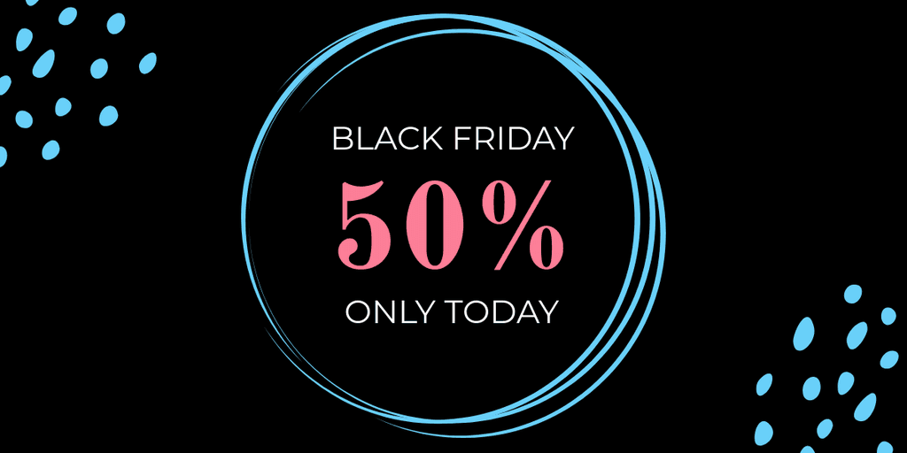Black Friday 50 Only Today X Image Post