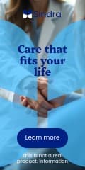 Care that Fits Your Life Sindra Animated Vertical Banner