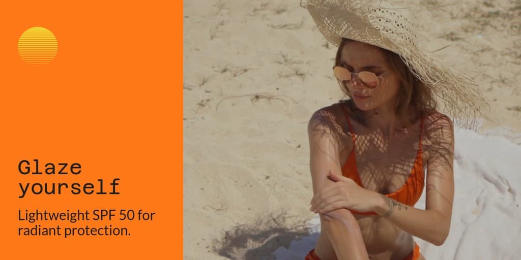 Glaze Beauty Products for Sun Protection Video X Image Post