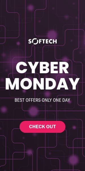 Cyber Monday Best Purple Offers Half Page