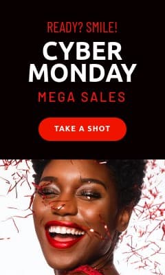 Cyber Monday Take a Smile Shot Vertical Rectangle