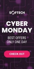 Cyber Monday Best Purple Offers Vertical Banner