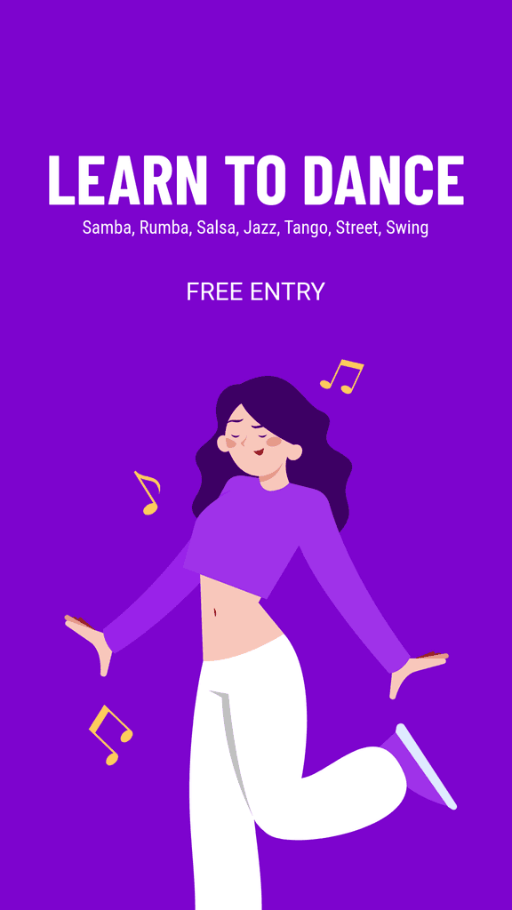 Learn to Dance with Free Entry Story