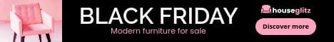 Black Friday Modern Pink Furniture Sale Main Banner