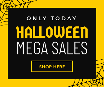 Halloween Mega Sales Only Today Large Rectangle