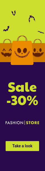 Halloween Shopping Bag Fashion Sale Wide Skyscraper