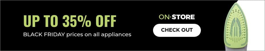 Black Friday Prices on all Appliances Top Banner