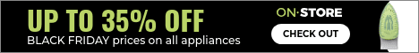 Black Friday Prices on all Appliances Main Banner