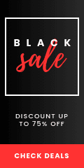 Red Style Black Friday Sale Vertical Banner