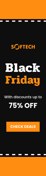 Orange Black Friday Road Discount Wide Skyscraper