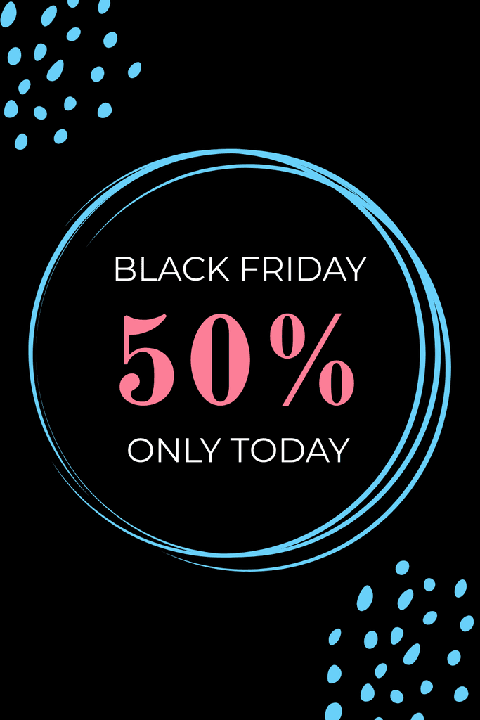 Black Friday 50 Only Today Pinterest Pin Tall