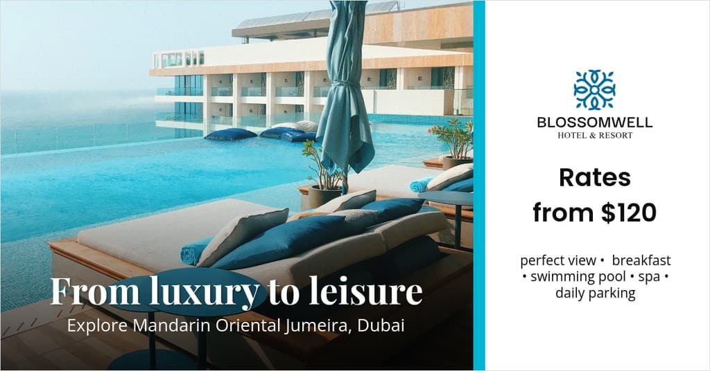 From Hotel Luxury to Leisure Facebook Sponsored Message