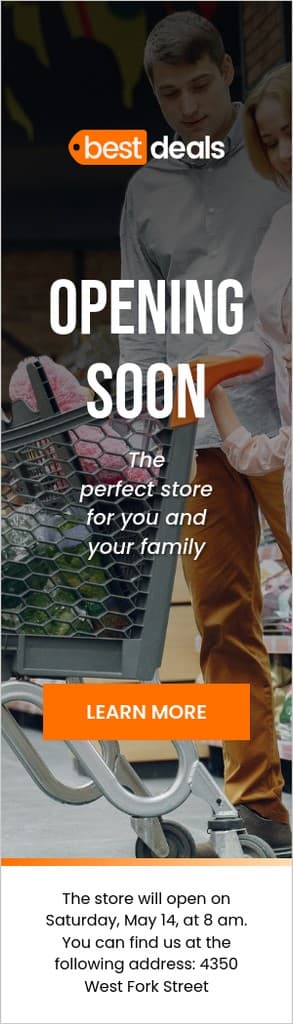 Best Deals Shop Opening Soon Portrait