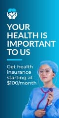 Your Health Is Important Get Insurance Vertical Banner