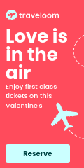 Love Is In The Air Valentine's Day Vertical Banner