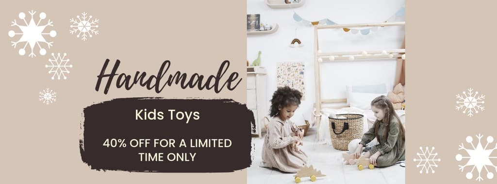 Handmade Kids Toys for Christmas Video Facebook Video Cover