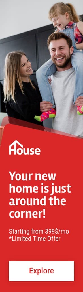 New Family Home Red House Portrait