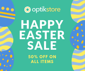 Happy Easter Sale Colored Eggs Inline Rectangle