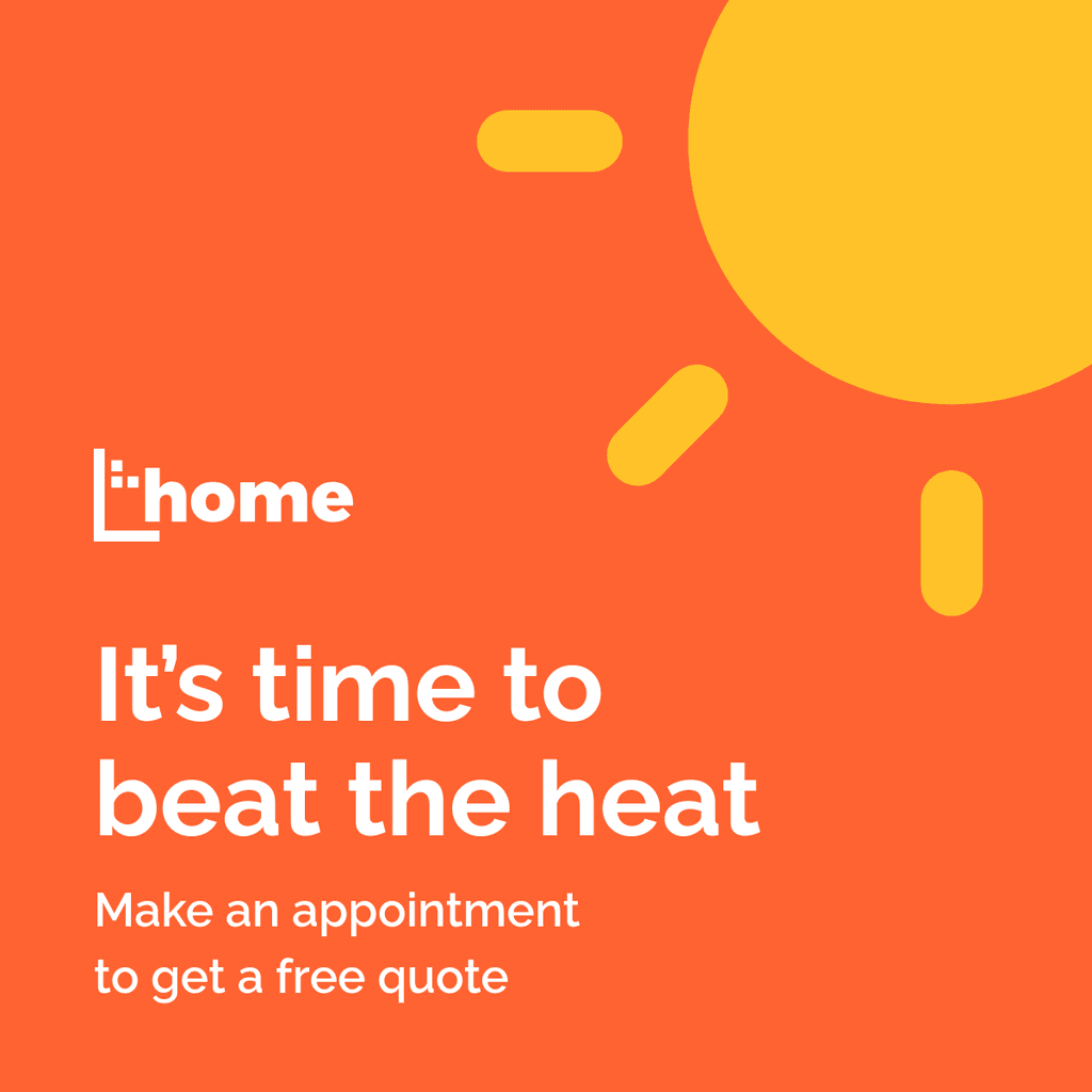 Orange Hvac Beat The Heat Facebook Square Post