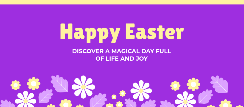 Happy Magical Easter Day Facebook Cover