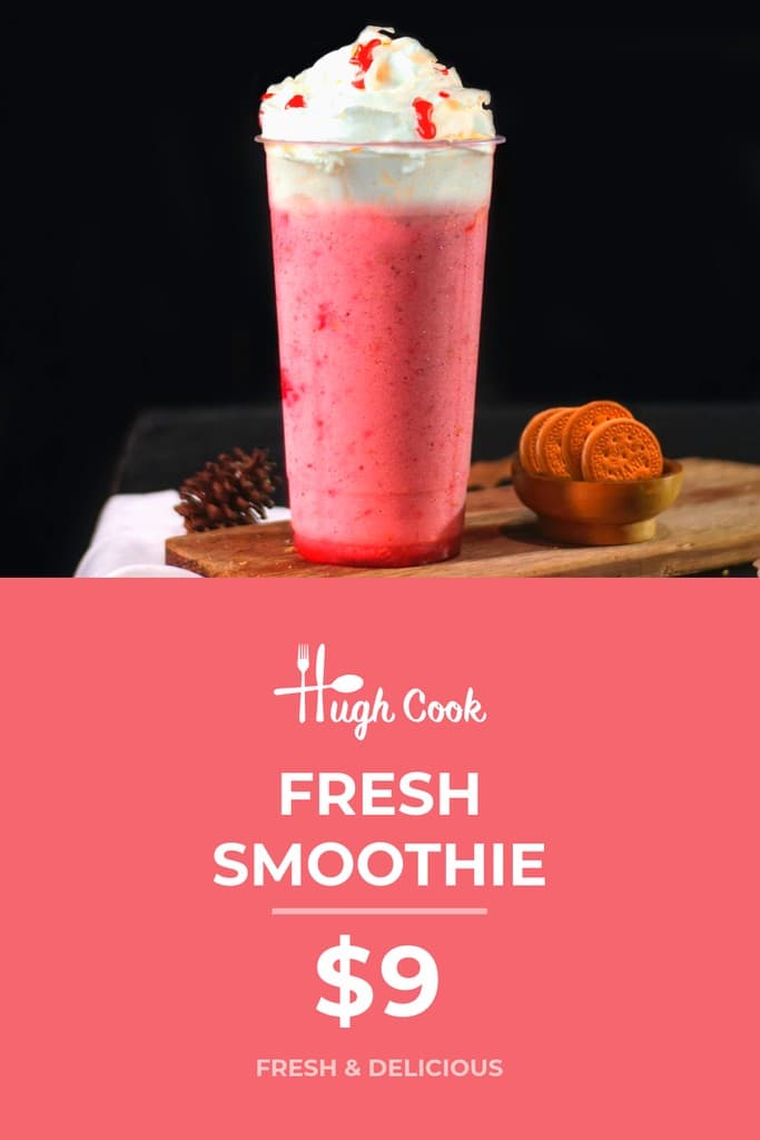 Fresh Strawberry Smoothie Deal Pinterest Pin Tall