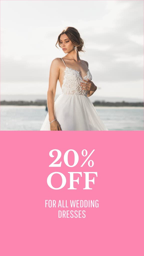 Discount on All Wedding Dresses Story