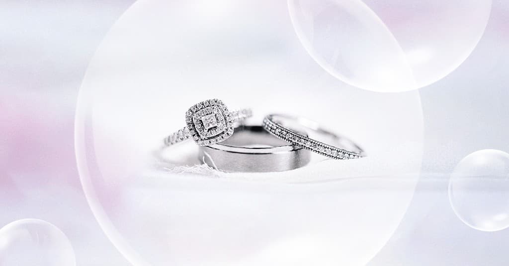 White Gold Diamond Rings Jewelry Responsive Landscape Responsive Landscape Art