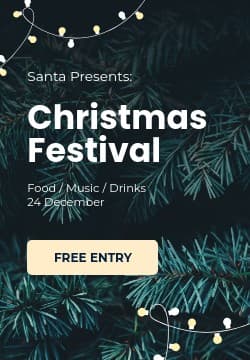 Santa Presents Christmas Festival Triple Widescreen