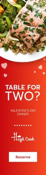 Table For Two on Valentine's Day Wide Skyscraper