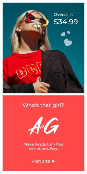 Make Heads Turn This Valentine's Day Half Page