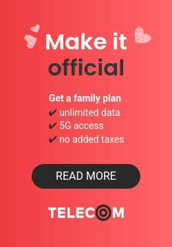 Telecom Family Plan for Valentine's Day Triple Widescreen