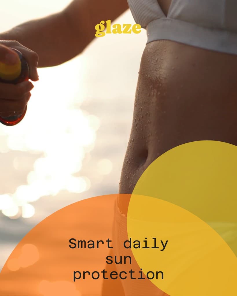 Smart Daily Sun Protection Glaze Beauty Products Animated Video in-feed Ad