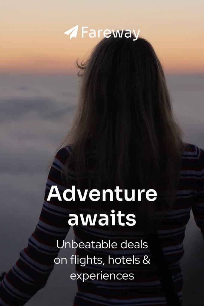 Adventure Awaits Fareway Travel Deal Video Pinterest Pin Tall