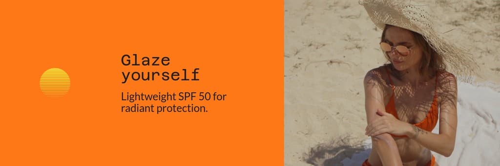 Glaze Beauty Products for Sun Protection Video X Header