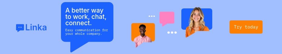 Team Chat Connect Linka Software Animated Top Banner