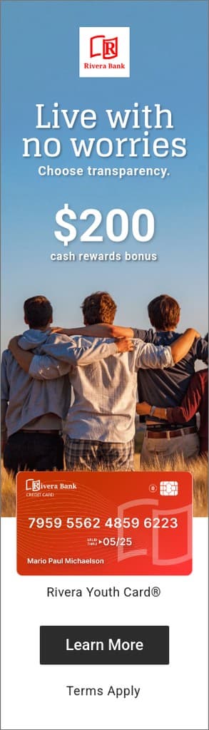 Rivera Bank Youth Card Portrait