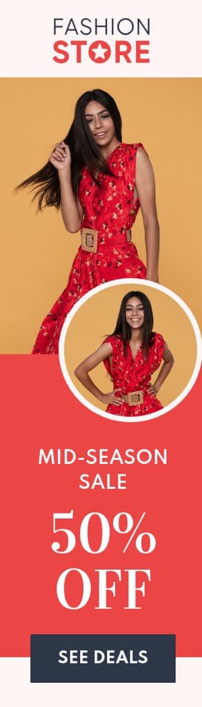Fashion Store Mid-Season Sale Portrait