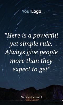 Give People More Quote Vertical Rectangle