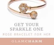 Sparkle One Rose Bracelet Small Rectangle