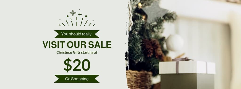 Visit Our Sale Christmas Gifts Video Facebook Video Cover