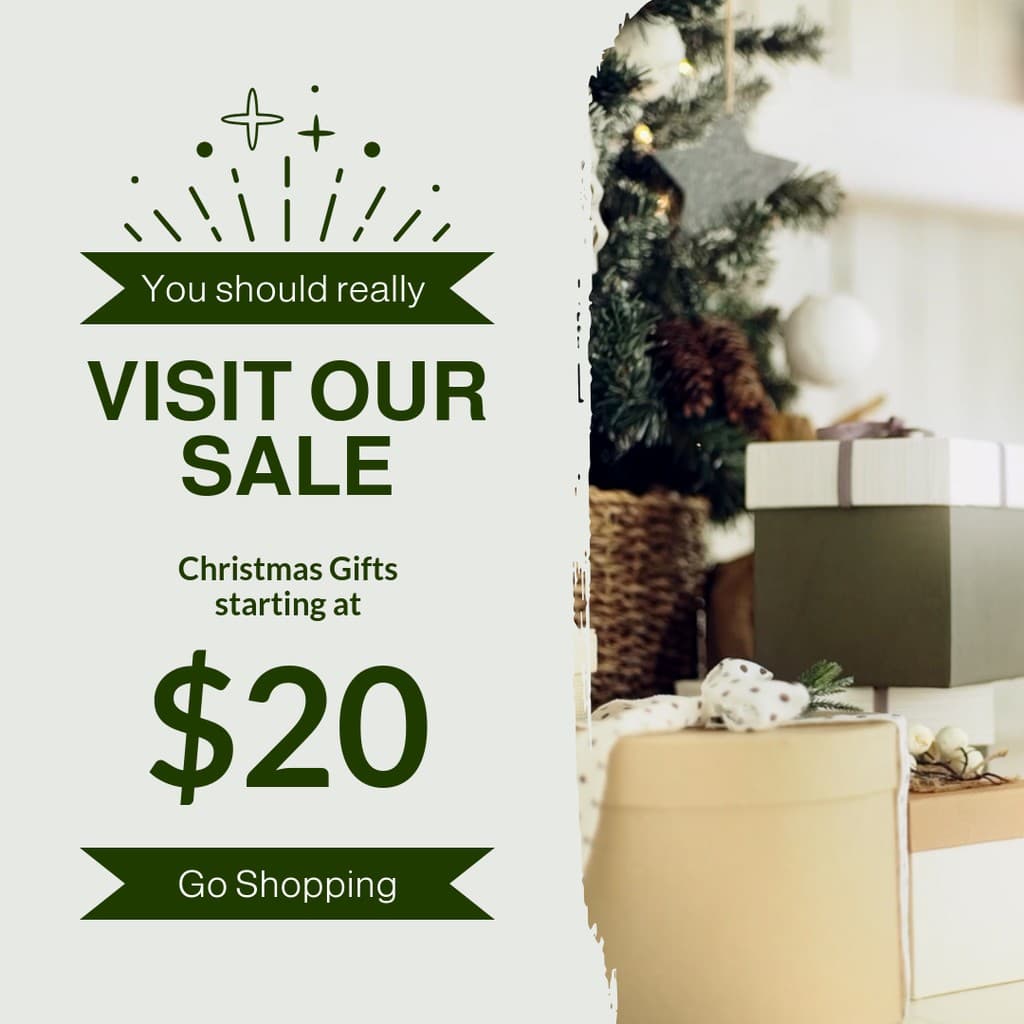 Visit Our Sale Christmas Gifts Video Instagram Video Post